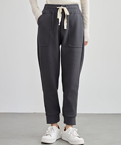 裏起毛 厚手 テーパード スウェット パンツ