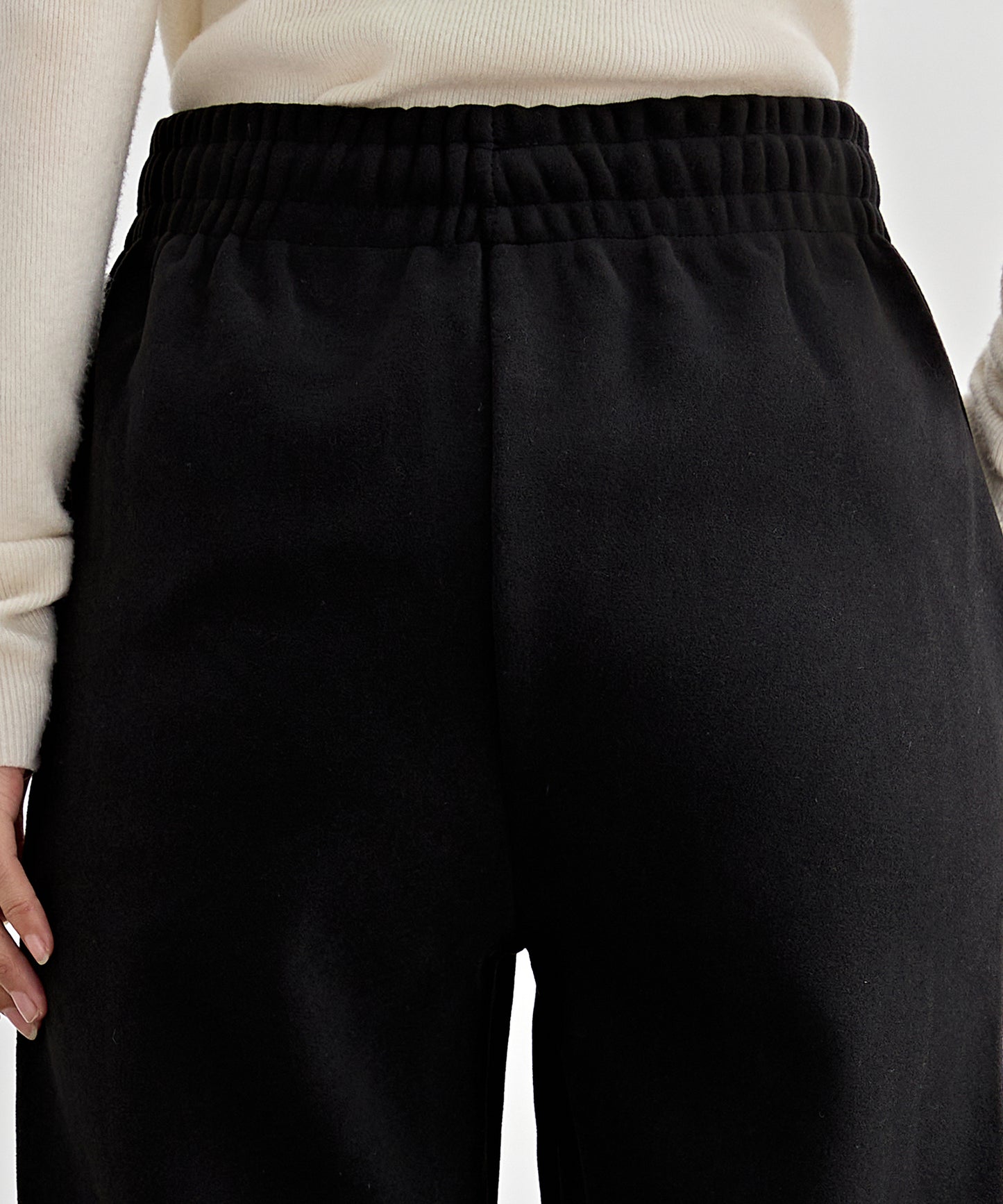 裏起毛 厚手 テーパード スウェット パンツ