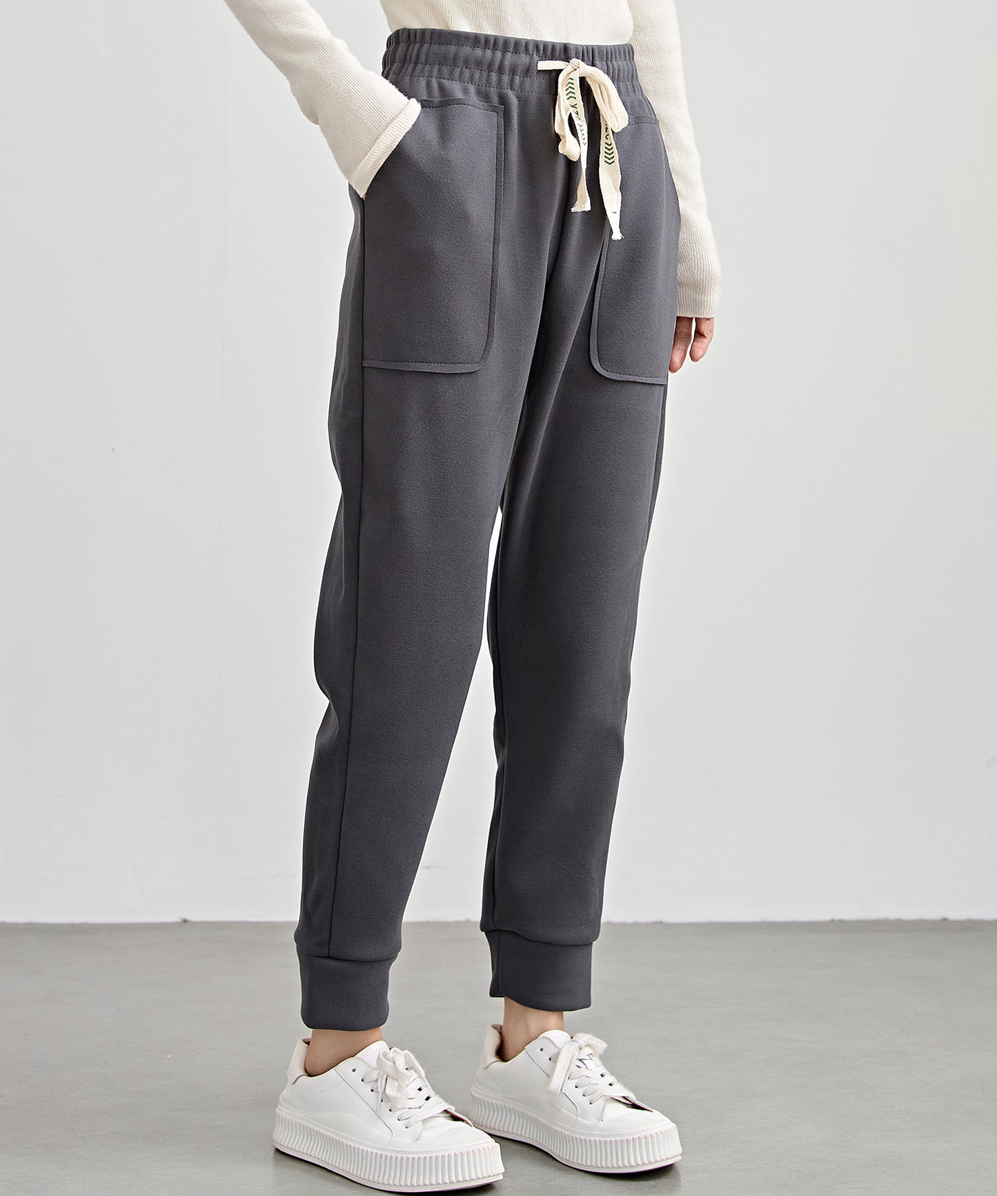 裏起毛 厚手 テーパード スウェット パンツ