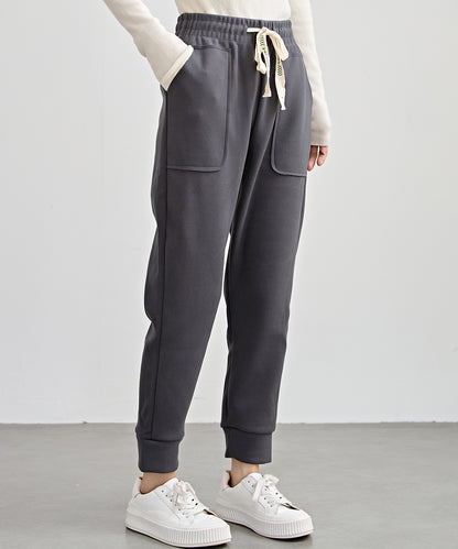 裏起毛 厚手 テーパード スウェット パンツ