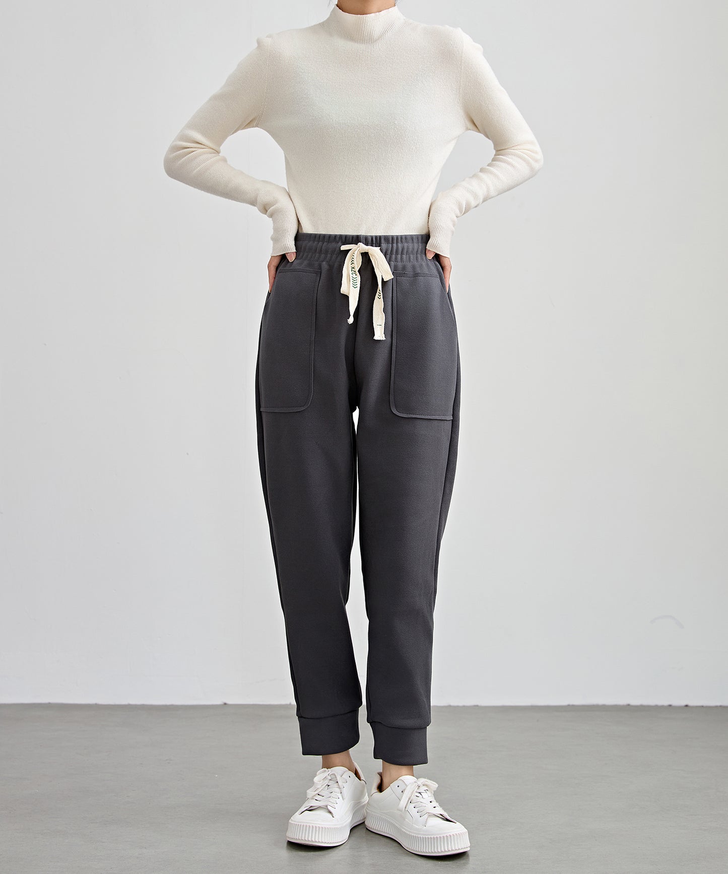 裏起毛 厚手 テーパード スウェット パンツ