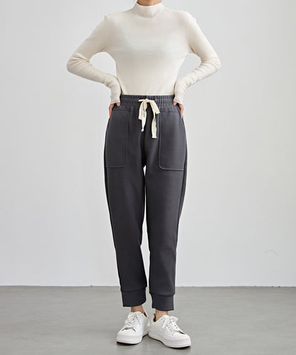 裏起毛 厚手 テーパード スウェット パンツ