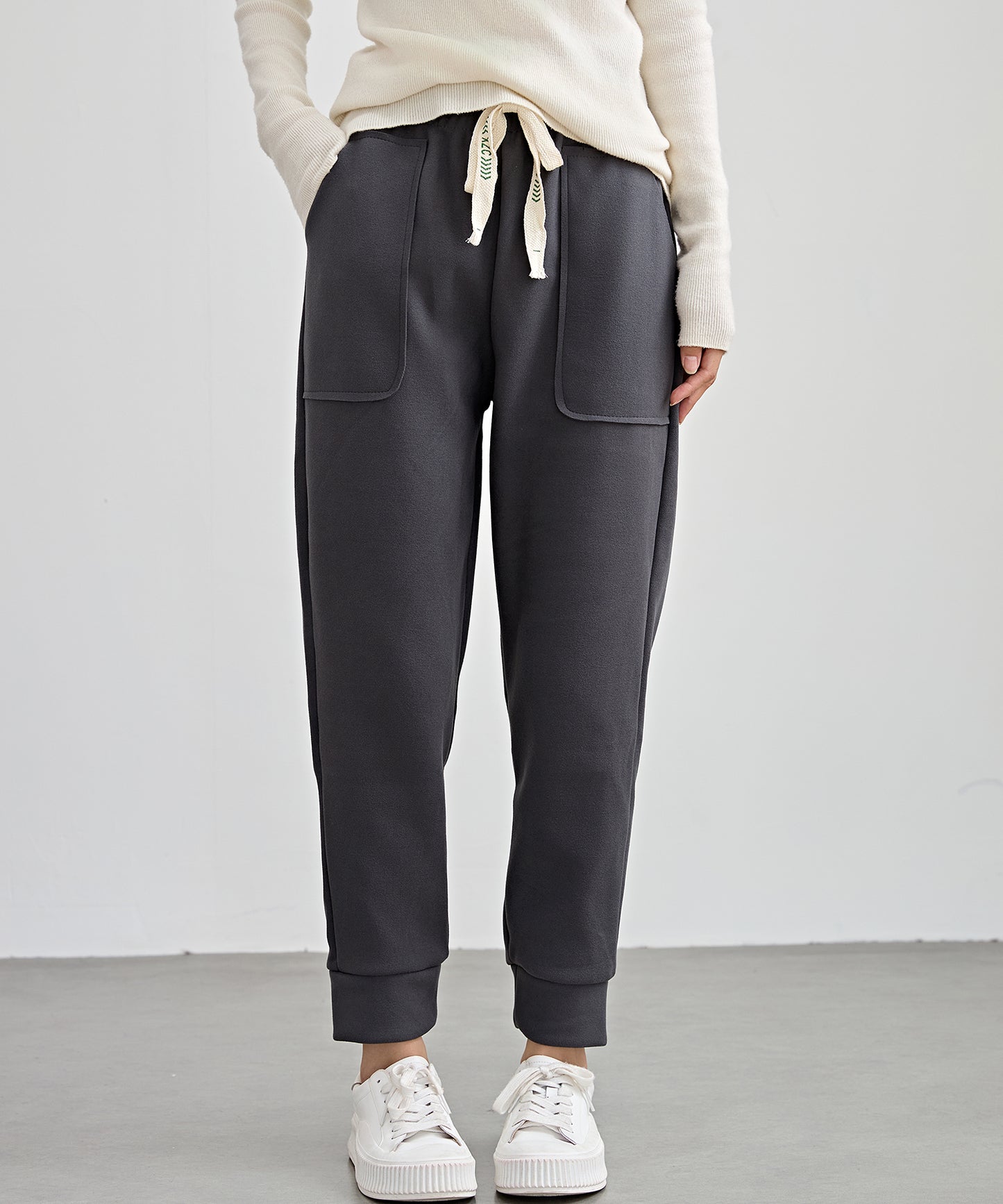 裏起毛 厚手 テーパード スウェット パンツ