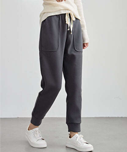 裏起毛 厚手 テーパード スウェット パンツ