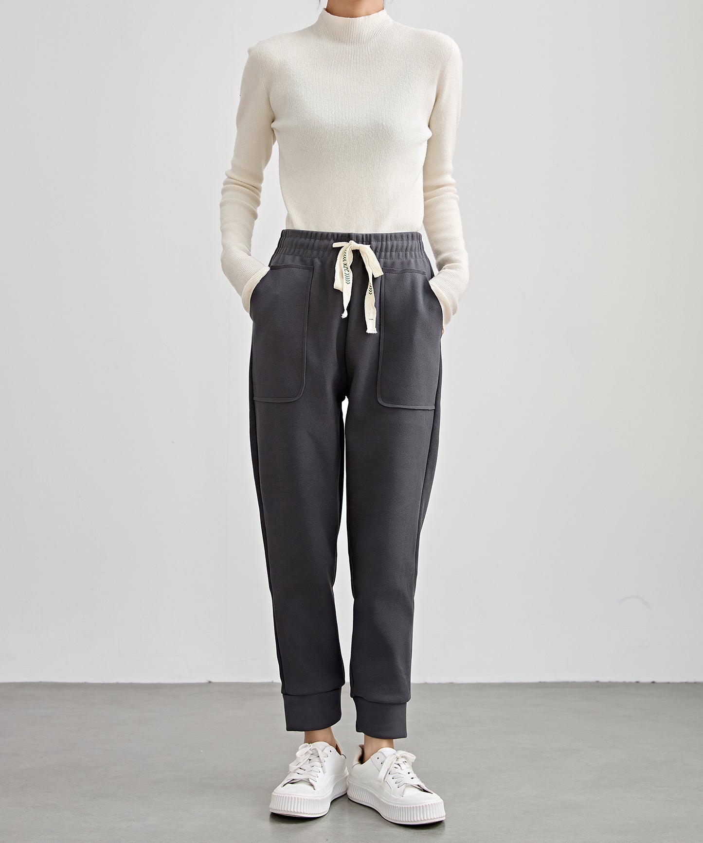 裏起毛 厚手 テーパード スウェット パンツ