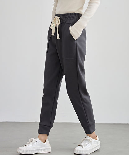 裏起毛 厚手 テーパード スウェット パンツ