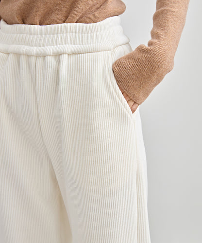 サイド スリット ストレート コーデュロイ パンツ 裏起毛