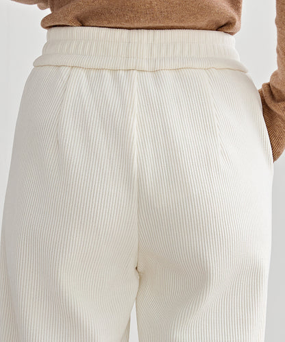 サイド スリット ストレート コーデュロイ パンツ 裏起毛