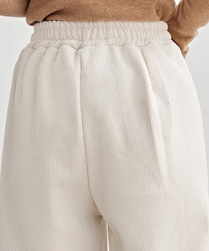 裏起毛 コーデュロイ イージー テーパード パンツ