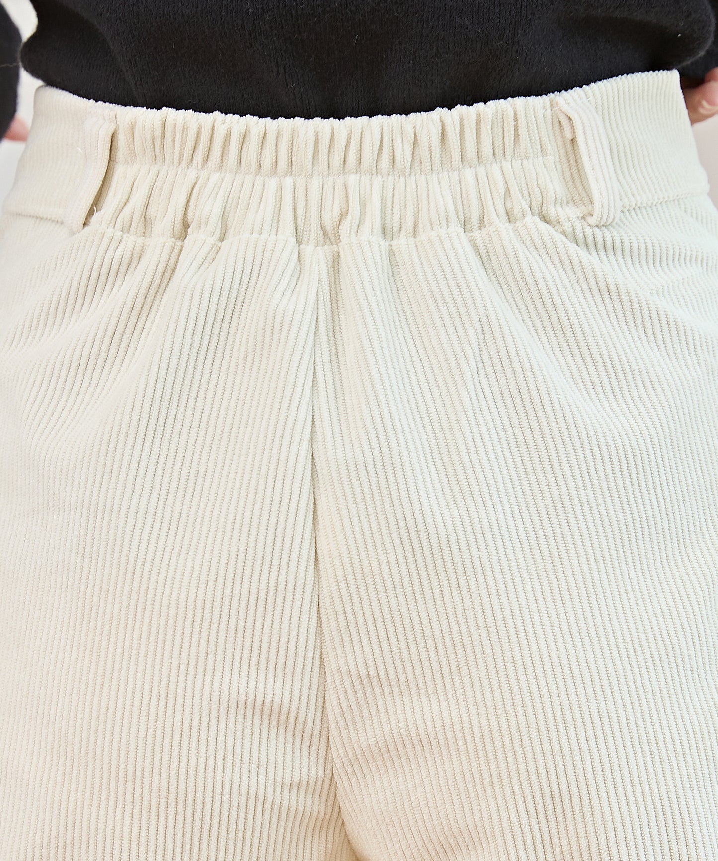 タック フレア コーデュロイ パンツ キュロット