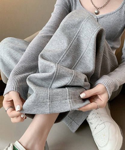 ライン ワイド スウェット トラック パンツ