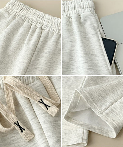 セミワイド ベーシック スウェット トラック パンツ