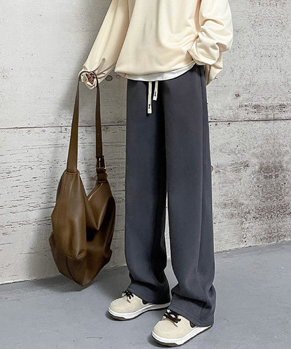 セミワイド ベーシック スウェット トラック パンツ