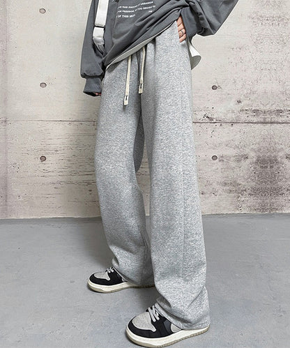 セミワイド ベーシック スウェット トラック パンツ