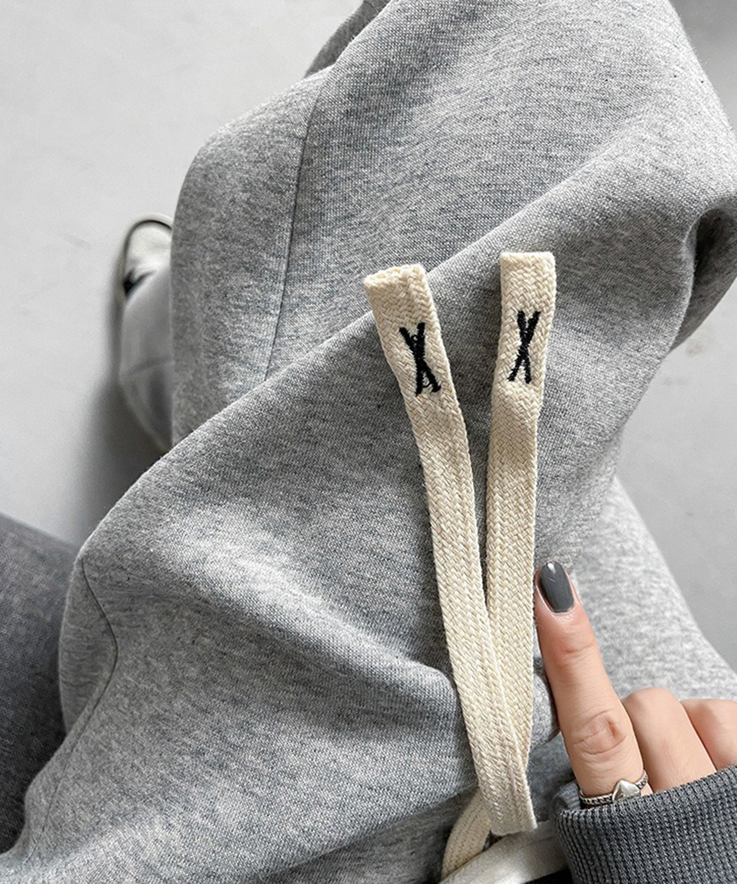 セミワイド ベーシック スウェット トラック パンツ