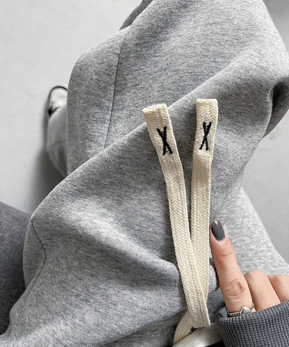 セミワイド ベーシック スウェット トラック パンツ