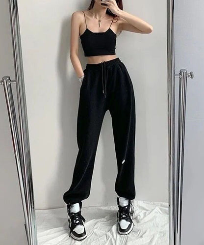 裾絞り ドロスト スウェット トラック パンツ