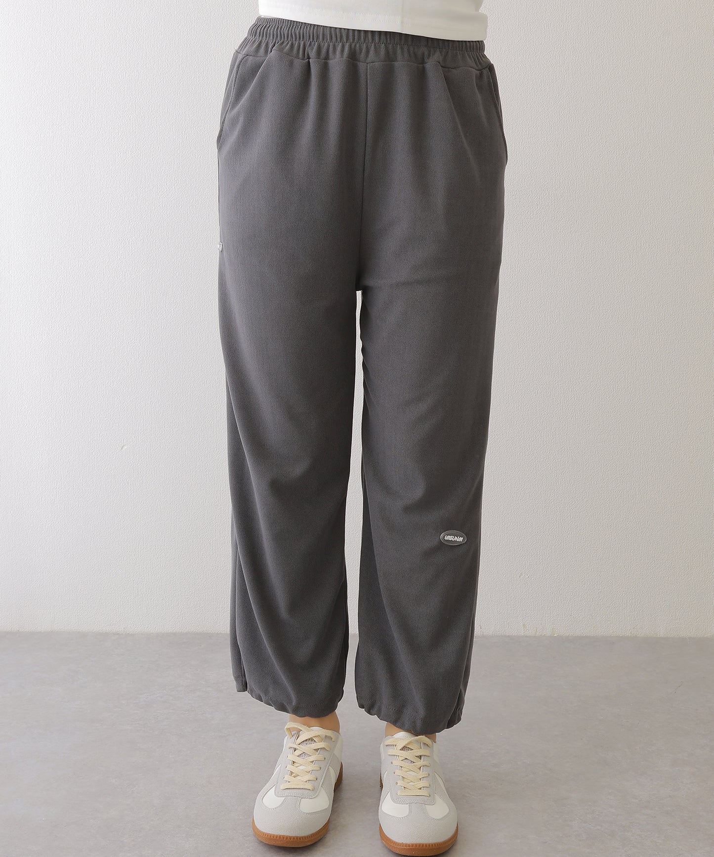 裾絞り ドロスト スウェット トラック パンツ