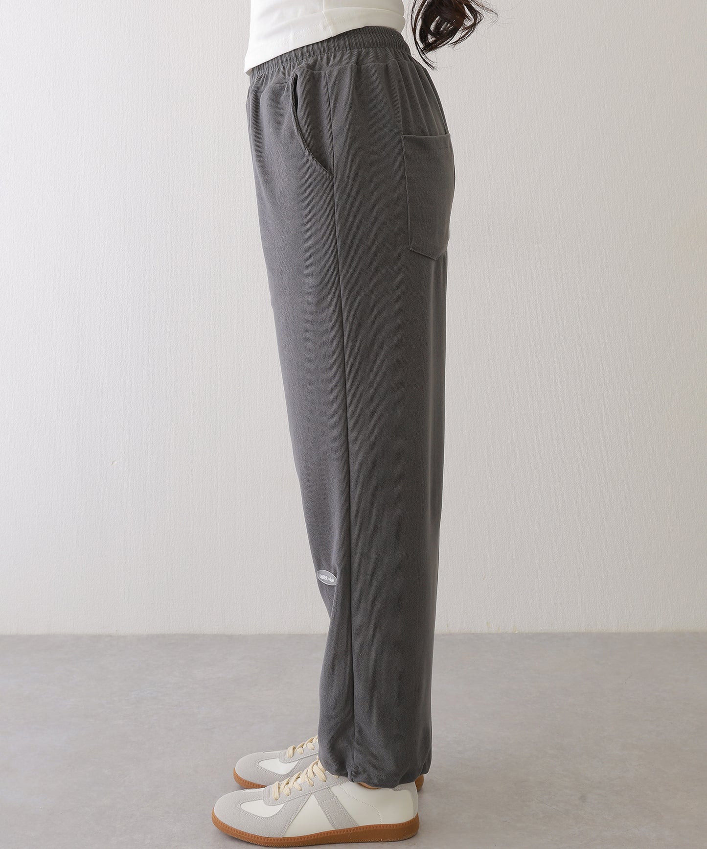 裾絞り ドロスト スウェット トラック パンツ