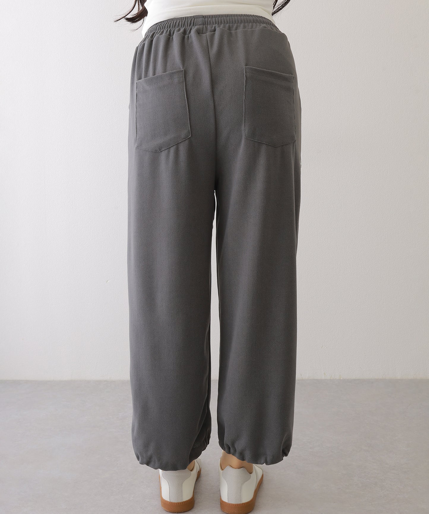 裾絞り ドロスト スウェット トラック パンツ