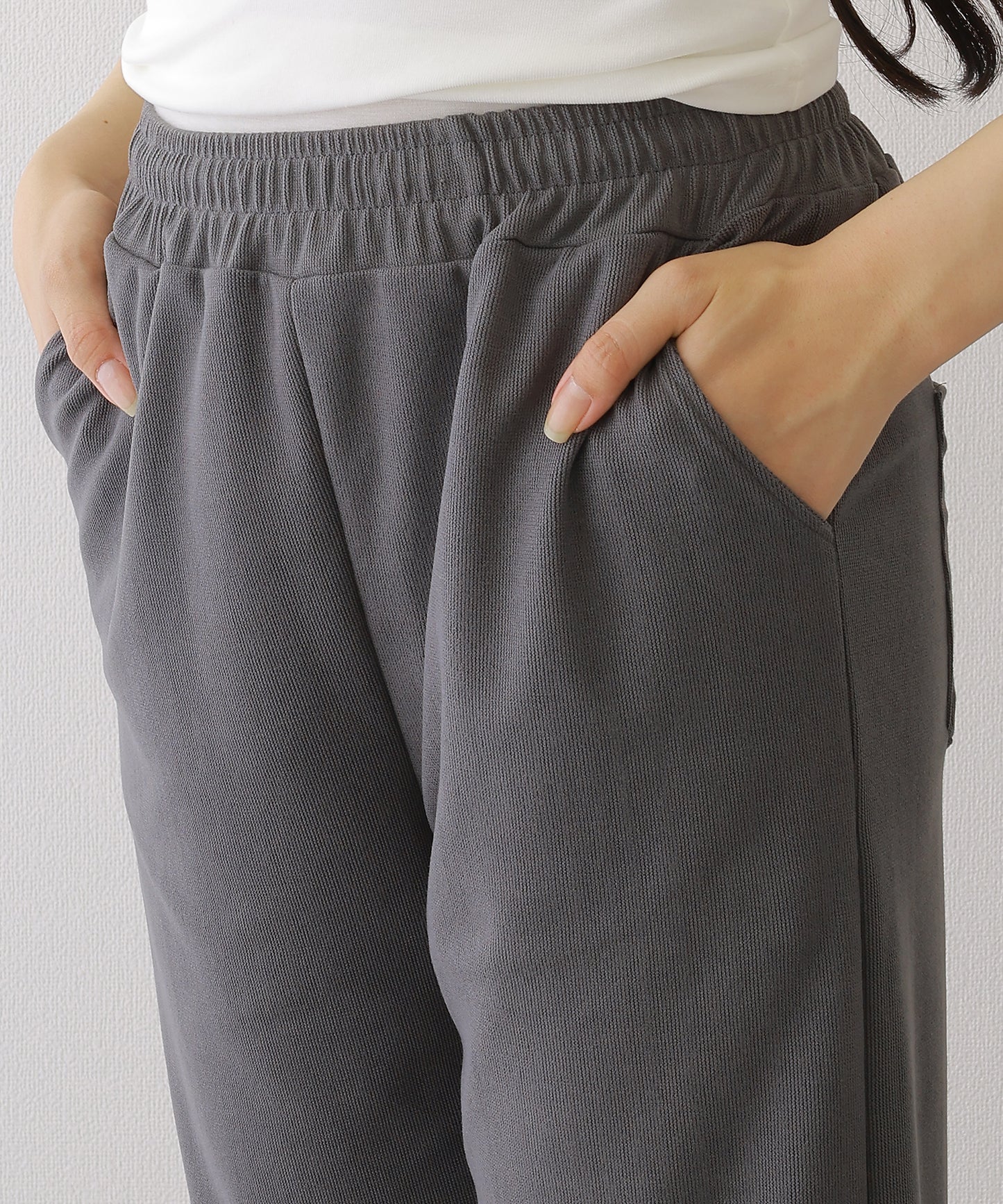 裾絞り ドロスト スウェット トラック パンツ