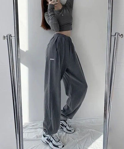 裾絞り ドロスト スウェット トラック パンツ