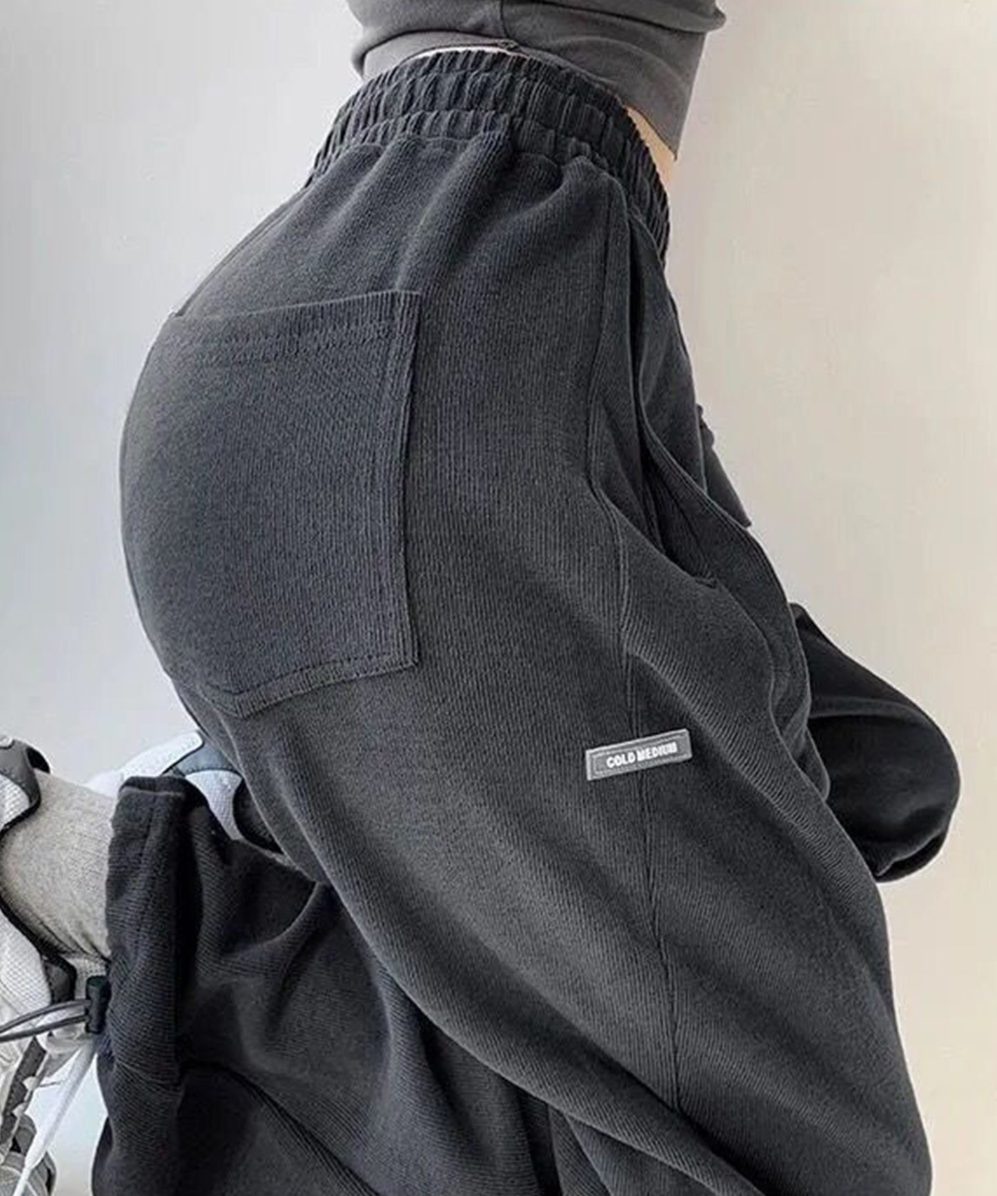 裾絞り ドロスト スウェット トラック パンツ