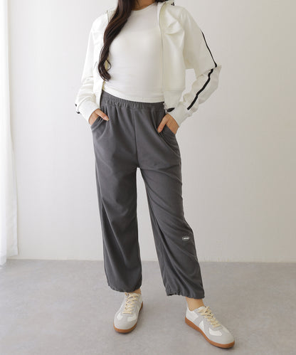 裾絞り ドロスト スウェット トラック パンツ