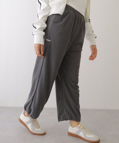 裾絞り ドロスト スウェット トラック パンツ