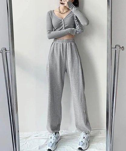 裾絞り ドロスト スウェット トラック パンツ