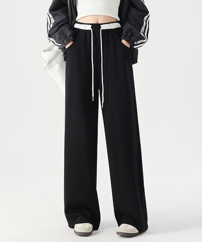 配色 セミワイド スウェット トラック パンツ