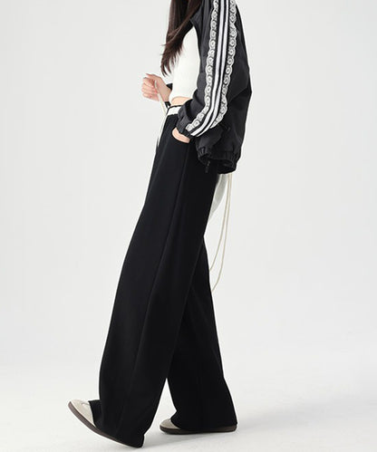 配色 セミワイド スウェット トラック パンツ