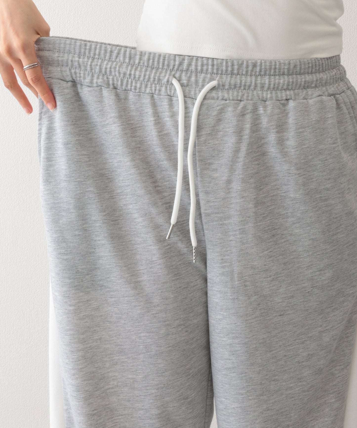 配色 切り替え 裏毛 ワイド スウェット トラック パンツ