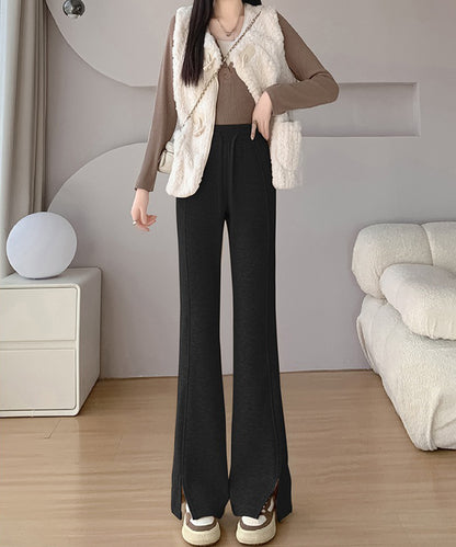 フレア スリット入り スウェット トラック パンツ