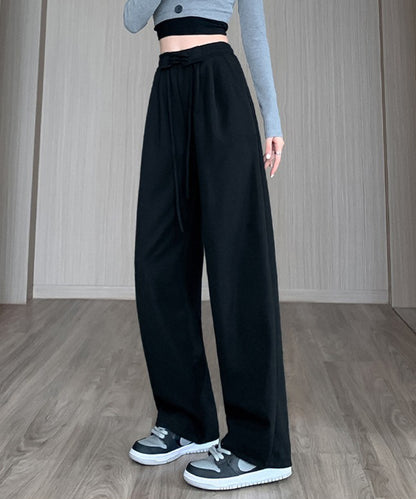 ウエスト レースアップ タック スウェット パンツ