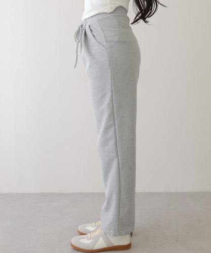 ウエスト レースアップ タック スウェット パンツ