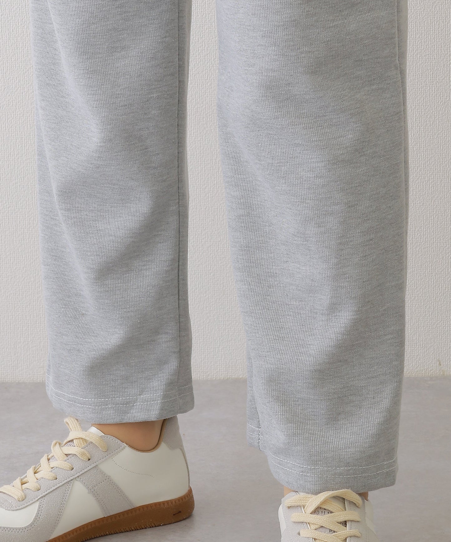 ウエスト レースアップ タック スウェット パンツ