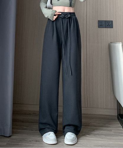 ウエスト レースアップ タック スウェット パンツ