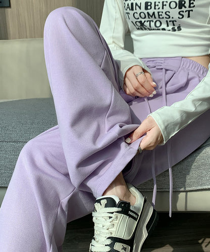 ウエスト レースアップ タック スウェット パンツ