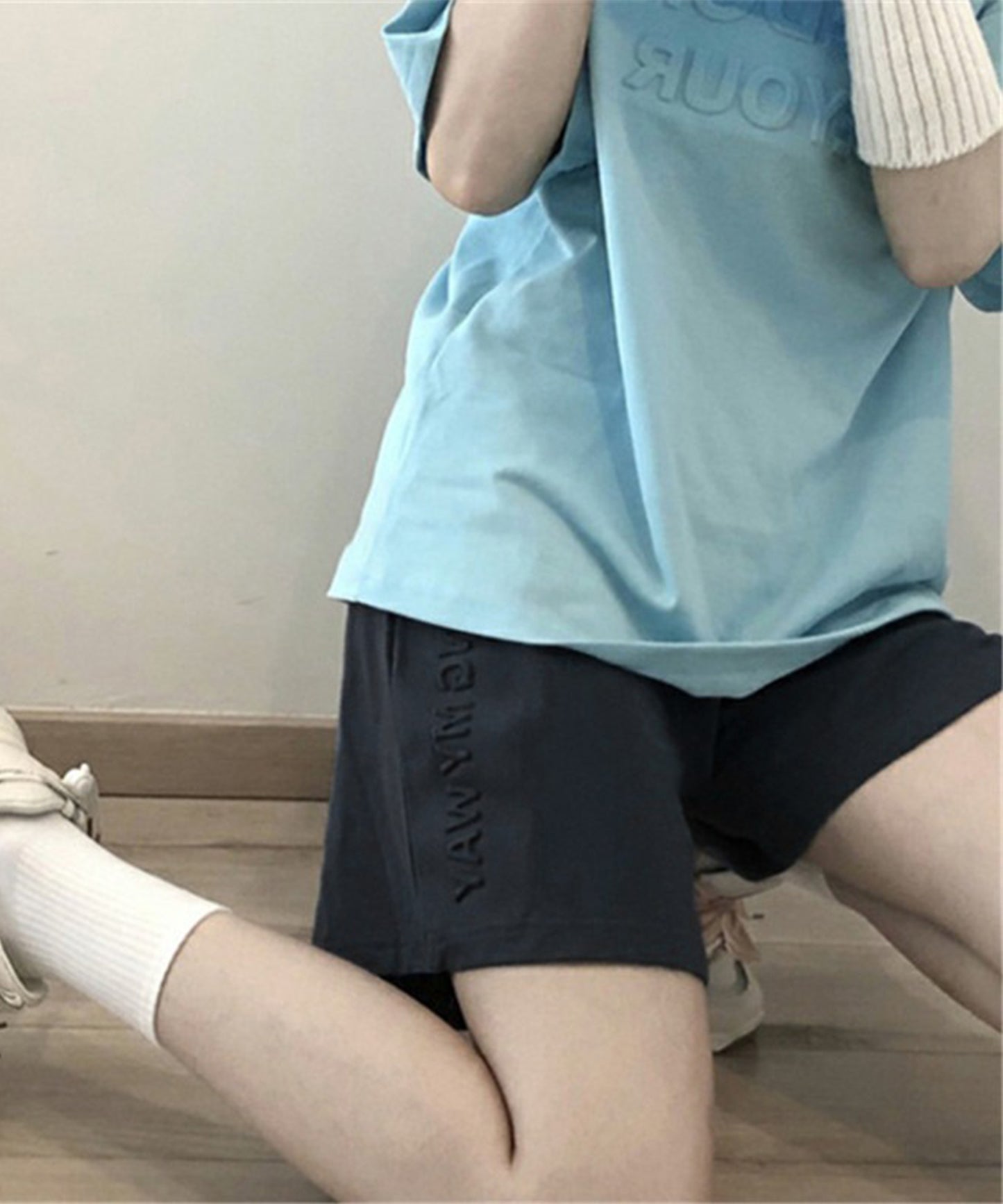 ロゴ入り スウェット リラックス ショート パンツ