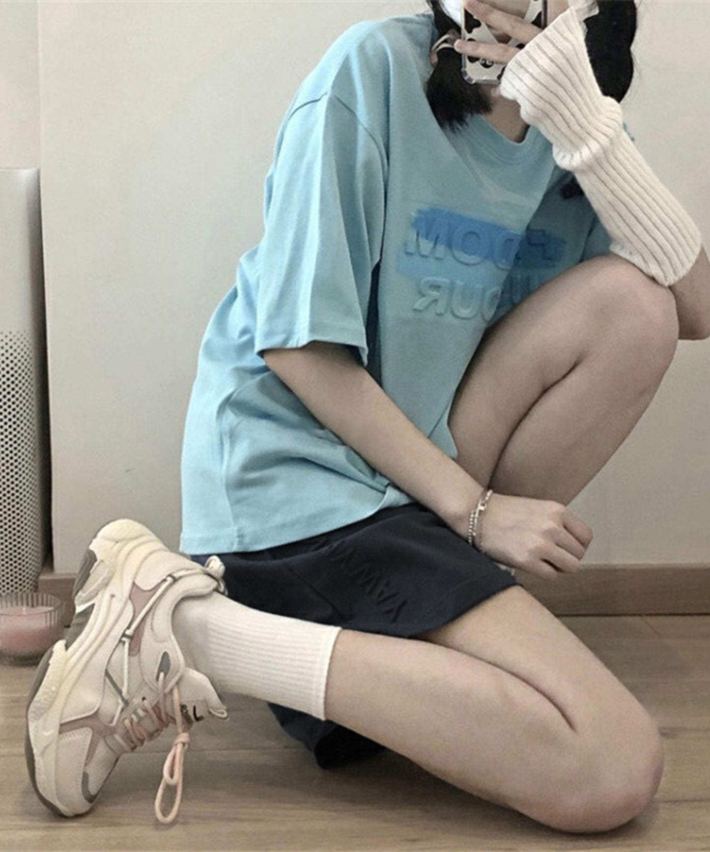 ロゴ入り スウェット リラックス ショート パンツ