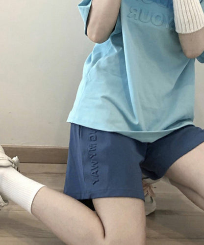 ロゴ入り スウェット リラックス ショート パンツ