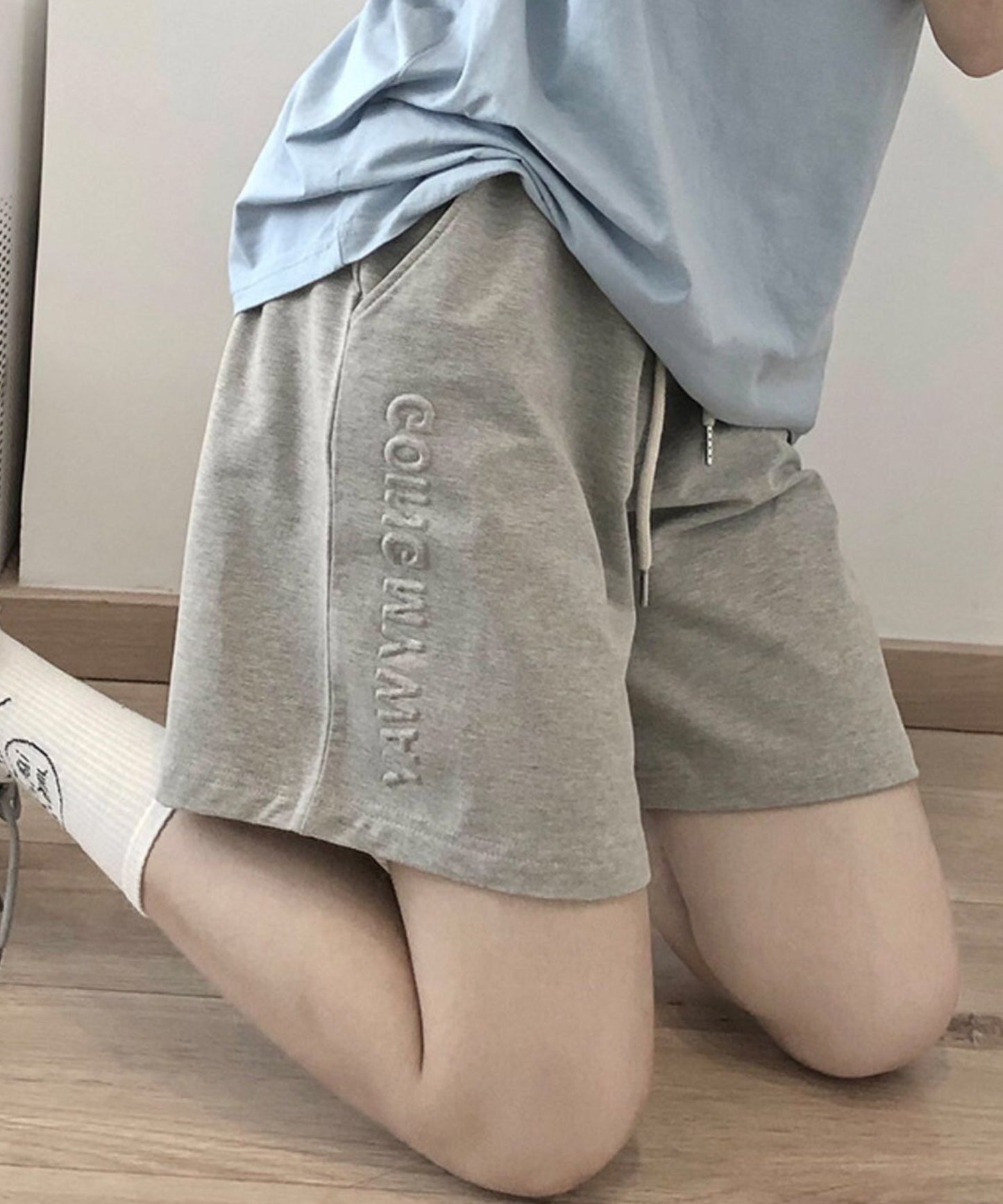 ロゴ入り スウェット リラックス ショート パンツ