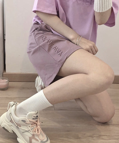 ロゴ入り スウェット リラックス ショート パンツ