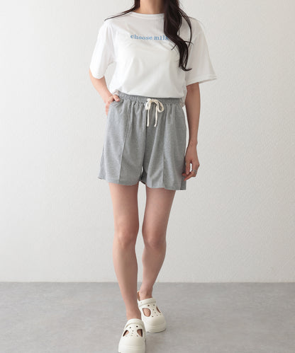 スウェット リラックス センターシーム ショート パンツ