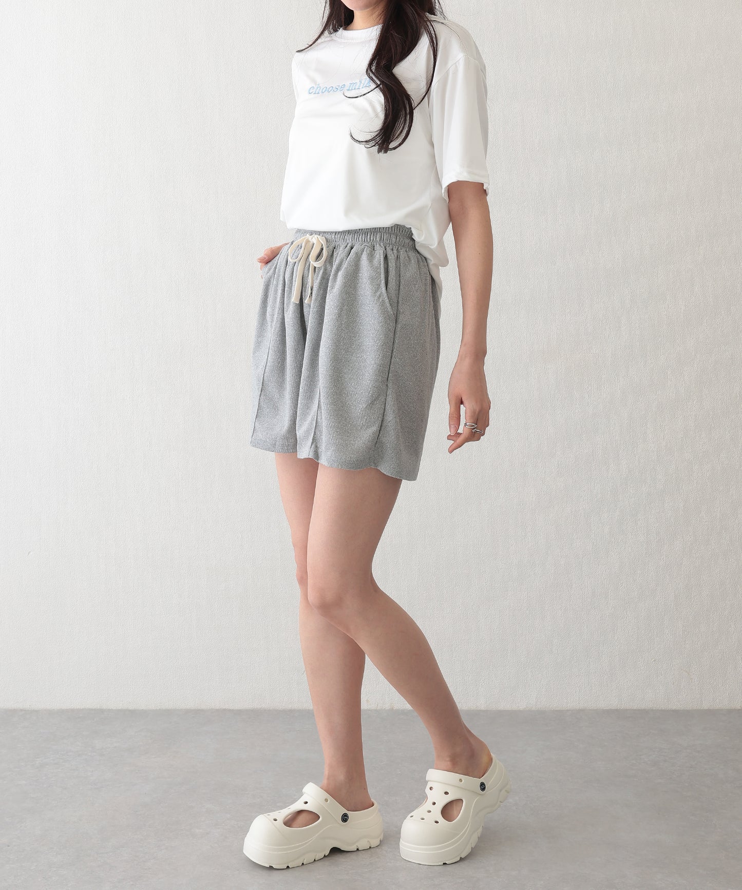 スウェット リラックス センターシーム ショート パンツ