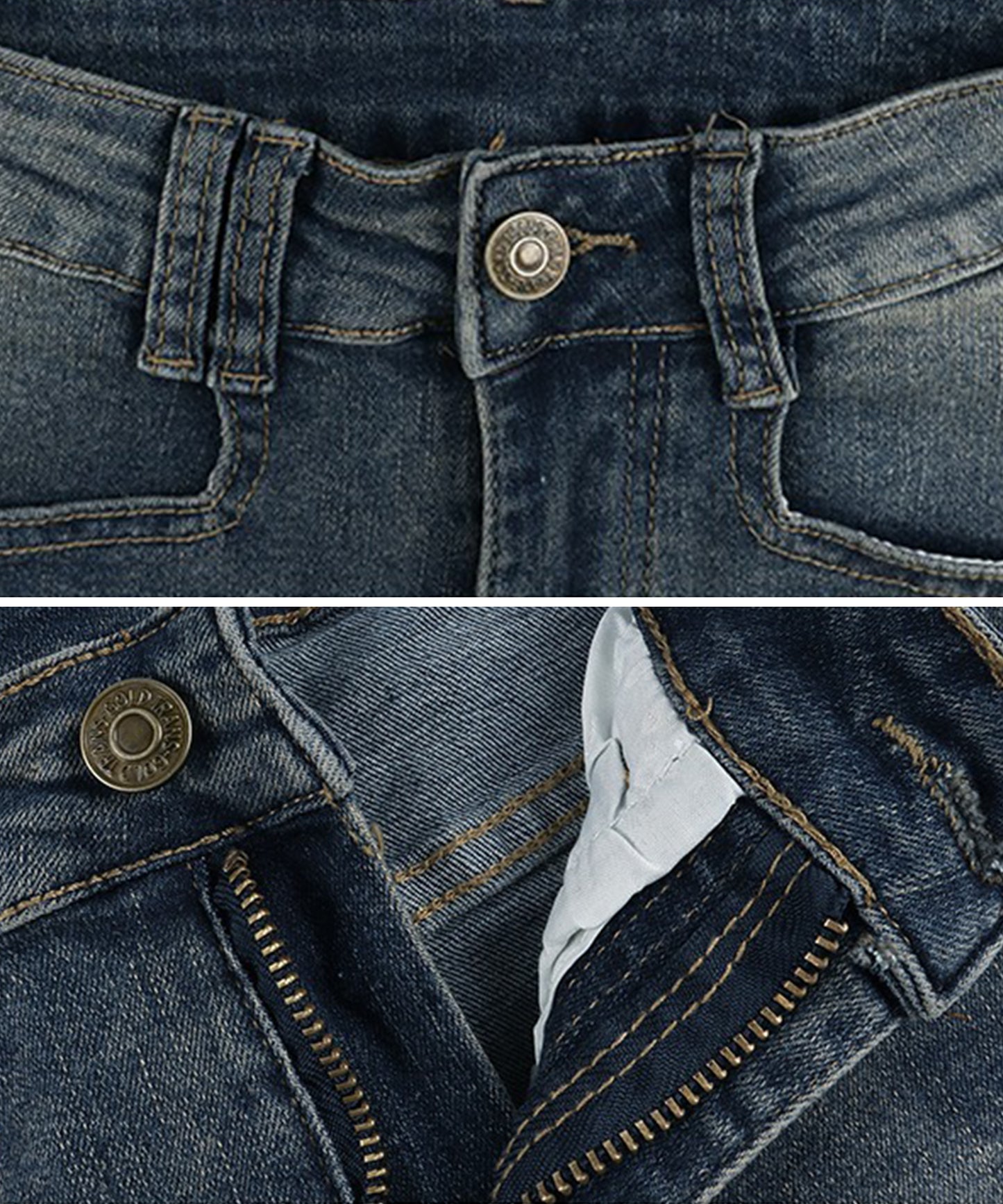 ユーズド風 ハイウエスト デニム ショート パンツ