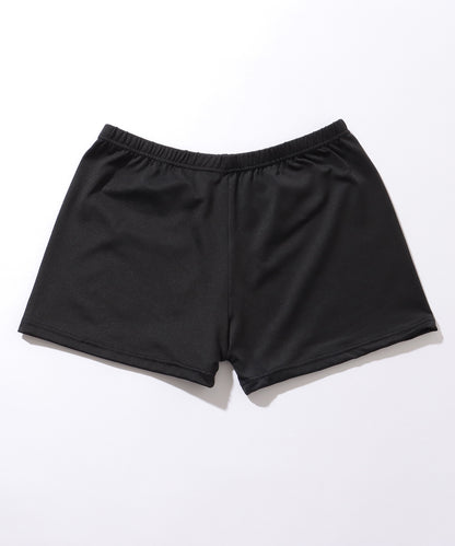 【3点セット】 レースチュニック付き ソリッドカラー ホルター ビキニ