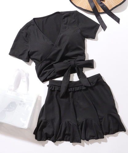 サイド リボン カシュクール風 タンキニ セット