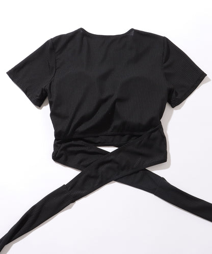 サイド リボン カシュクール風 タンキニ セット